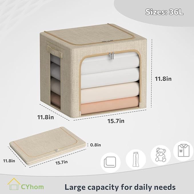 CYhom Clothes Storage Bins Box - Image 5