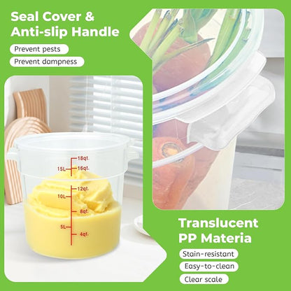 4 Pack Round Food Storage Containers - Image 5