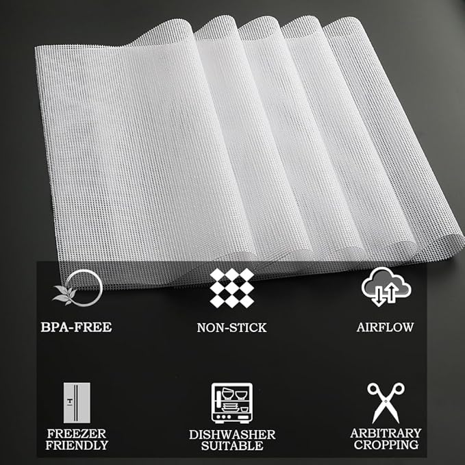 Non-Stick Silicone Dehydrator Liners: 12.5x9.8 inch Fit Cercker/DBC-07A/DBC-14A - Image 6