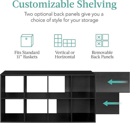 Best Choice Products 8-Cube Storage Organizer, 11in Shelf Opening, Display Shelf - Image 3