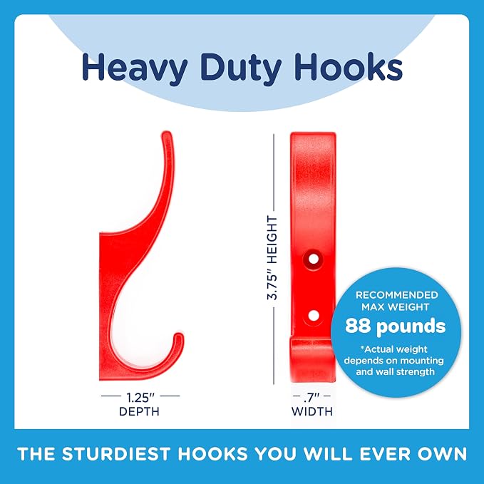Heavy Duty Hooks for Hanging Coats, Baseball Hats - Image 6