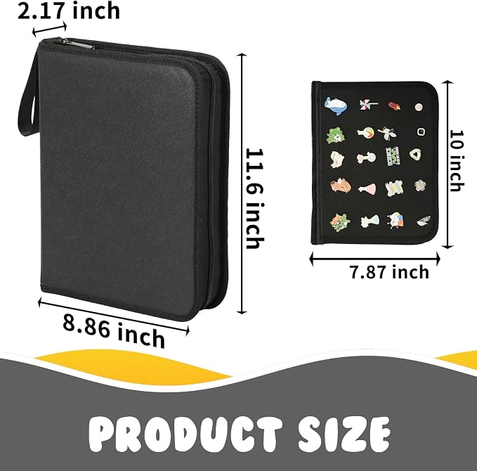 Enamel Pin Display Book, 6-Page Pin Trading Book, Portable Pin Bag and Pin Board - Image 6