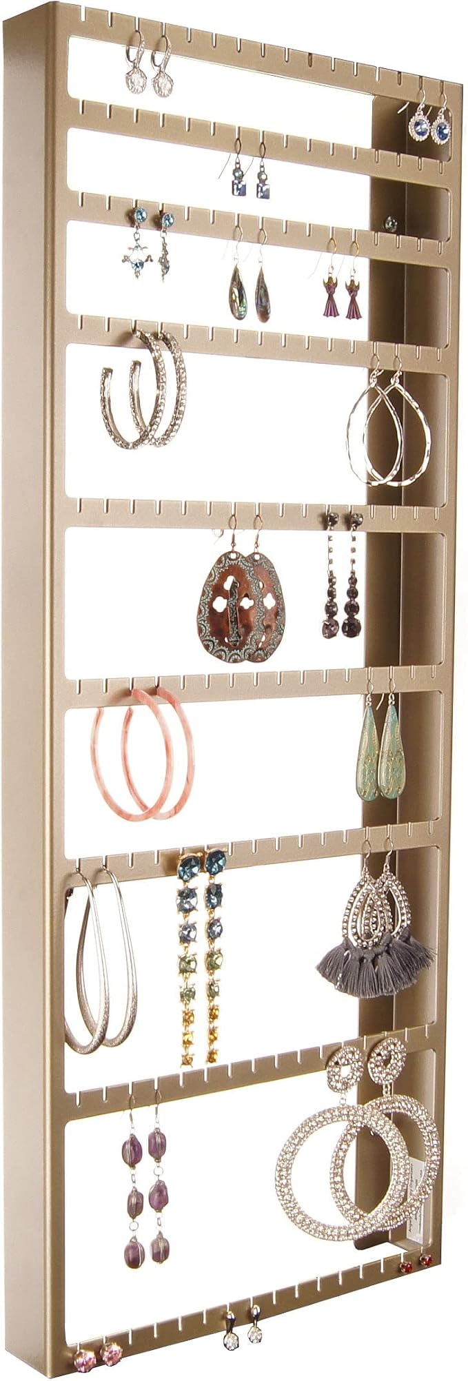 Angelynn's Wall Mounted Big and Small Earring Holder Organizer Display Long by Angelynns