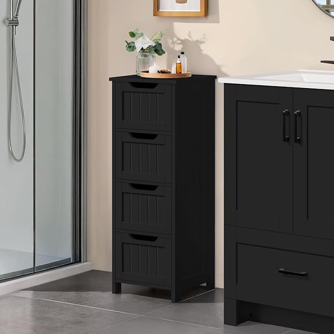 Yaheetech Bathroom Storage Cabinet, Beside Toilet or Vanity, Beadboard Tower - Image 2