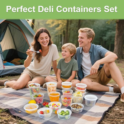 40 Sets Deli Containers with Lids 32 oz, Leak-Proof & BPA Free Airtight Takeout - Image 7