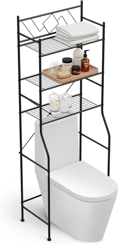 Home Zone Living Over-the-Toilet Bathroom Storage Cabinet Organizer | - Image 3