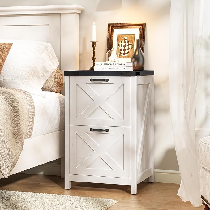Farmhouse File Cabinet with 2 Drawers - Image 8