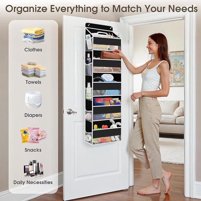 1 Pack Over The Door Organizer, Hanging Storage Organizer - Image 6