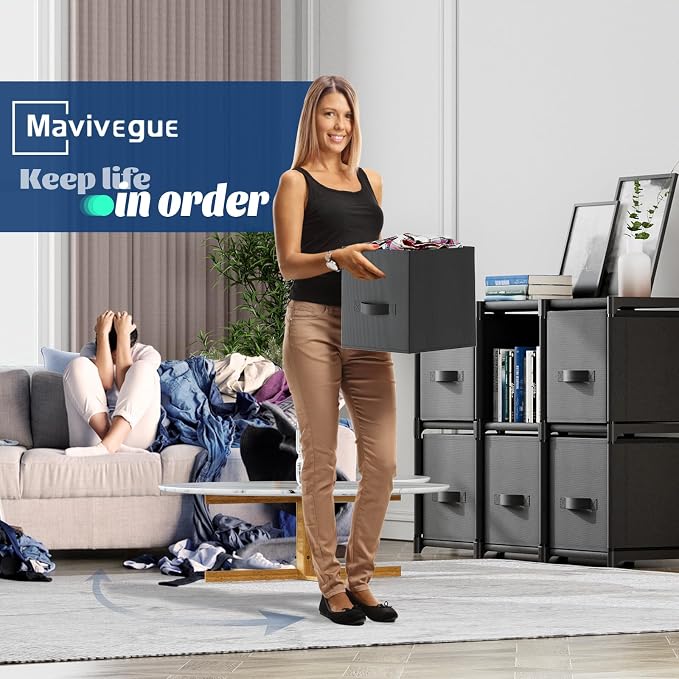 Mavivegue 6 Cube Storage Organizer, Closet Organizers and Storage, Cube Storage - Image 7