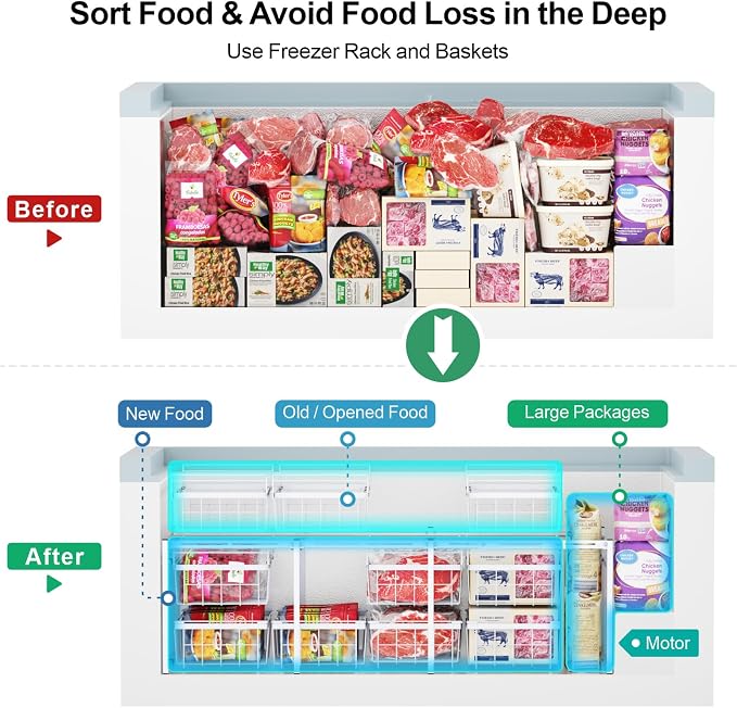 iSPECLE 2 Tier Freezer Rack Organizer - Image 3