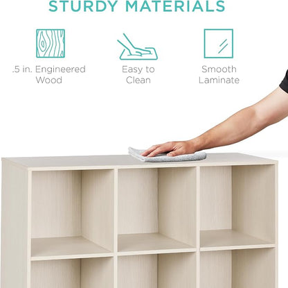 Best Choice Products 9-Cube Storage Organizer, 13.5in Shelf Opening, Display - Image 6