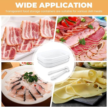 Deli Meat Container for Fridge, 2 Tier Stackable Clear Deli Meats Containers - Image 9
