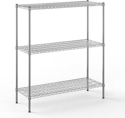 18" Deep x 48" Wide x 54" Height Wire Shelving Kit | 3-Tier | NSF Commercial by Regal+Altair