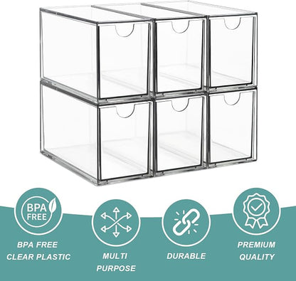 6 Tea Bag Organizer and Storage, Acrylic Tea Bag Holder Organizer, Plastic Tea - Image 5