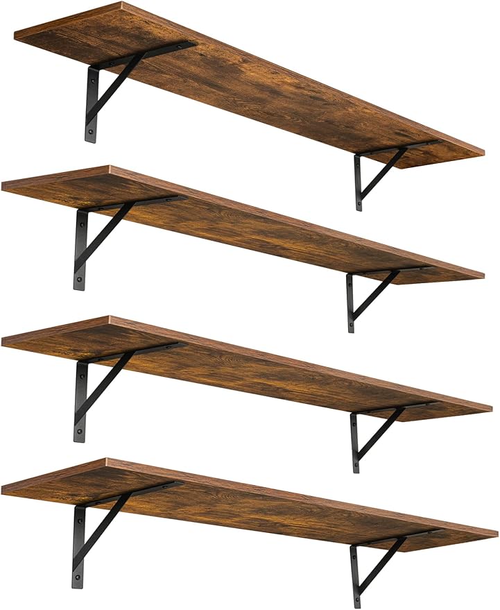DINZI LVJ Long Wall Shelves, 55.1Inch Wall Mounted Shelves, Extra Large by DINZILVJ