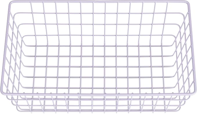 Whitmor 4 Pack Lavender Wire Storage Baskets - Image 3