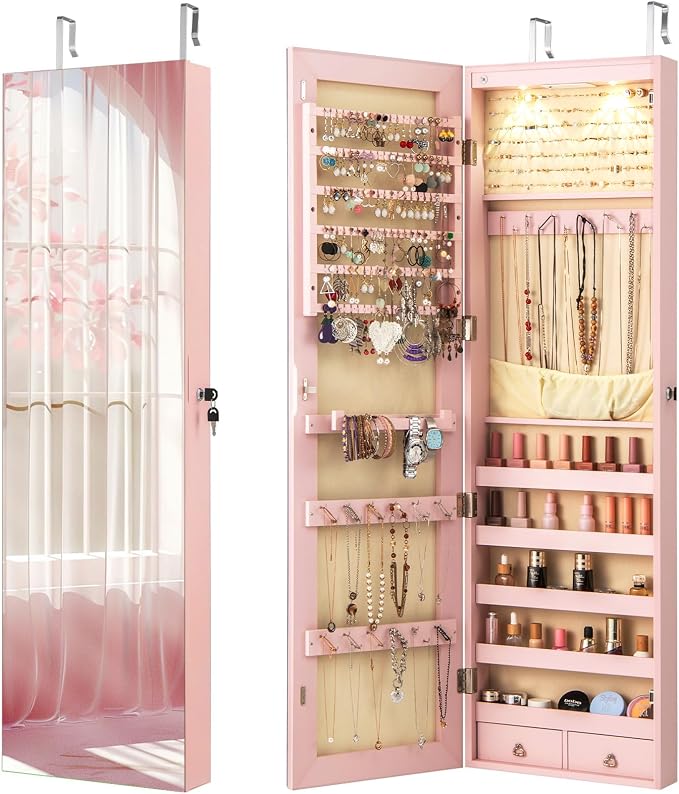 Giantex Wall Door Mounted Jewelry Armoire Cabinet by Giantex