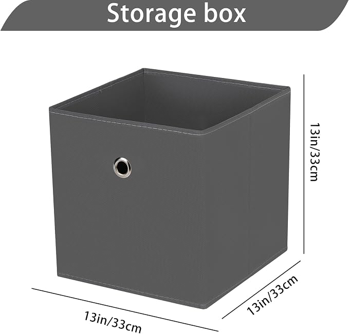 13x13x13 storage cube bins, collapsible fabric storage cubes Decorative storage - Image 2