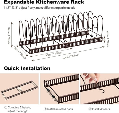 Housolution Pot and Pan Organizer Rack - Image 5