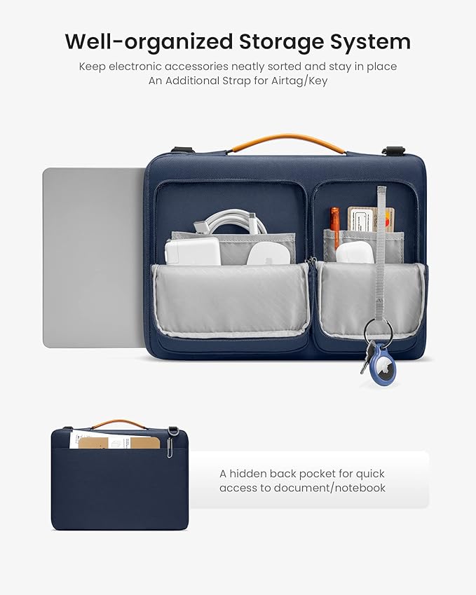 tomtoc Laptop Shoulder Bag for 2025 14 Inch MacBook Pro M5/M4/M3/M2/M1 Pro/Max - Image 3