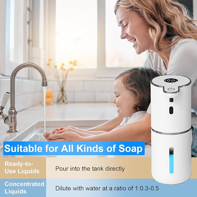 Automatic Liquid Soap Dispenser Touchless, USB Rechargeable Smart Hand Soap - Image 6