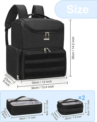 Relavel Makeup Backpack Large Makeup Bag - Image 6