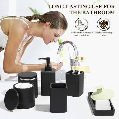 YMXYJM Bathroom Accessories Set, 6 Piece Bathroom Set - Image 4
