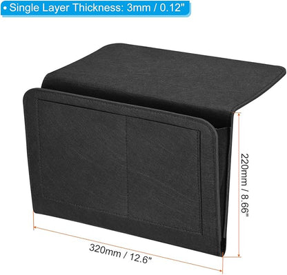 PATIKIL 13in Bedside Caddy, Bed Caddy Bedside Organizer Hanging Soft Felt 5 - Image 2