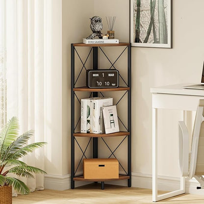 Snughome Rustic Corner Shelf Stand - Image 6