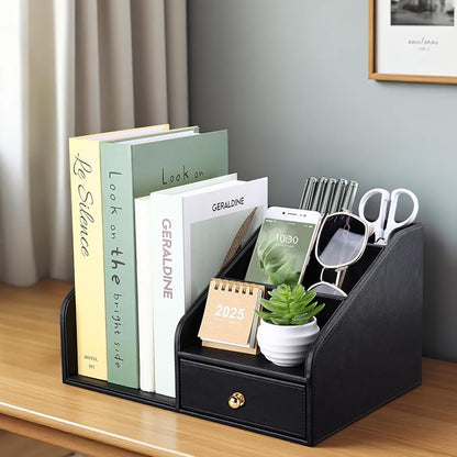 GORESE PU Leather Desk Organizer, File Organizer - Image 5