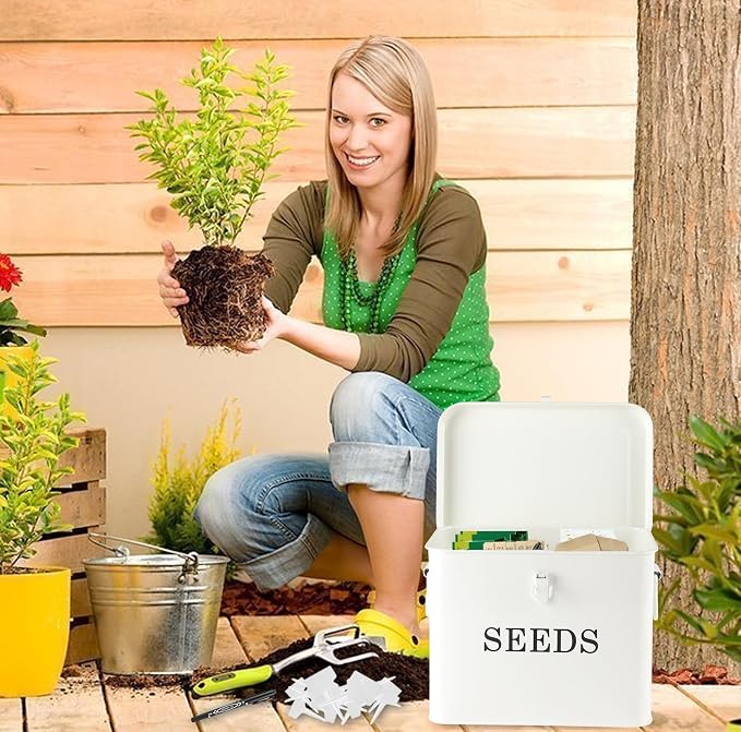 Seed Storage Organizer, T-Shape Compartment Seed Box - Image 5