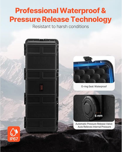 VEVOR Weatherproof Hard Case, Heavy Duty Protective Dry Box Case - Image 5