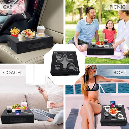 Couch Cup Holder Pillow-Sofa Cup Holder Tray Caddy Cupholder - Image 7