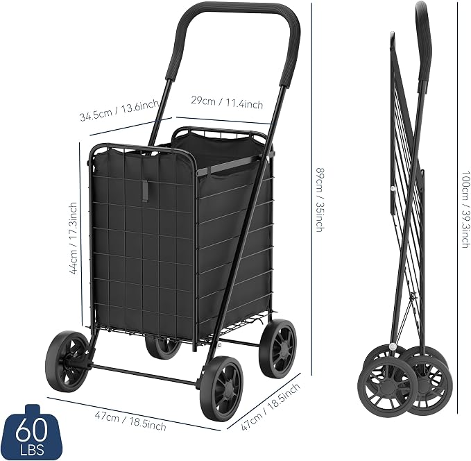 Whitmor Foldable Utility Shopping Cart - Image 2