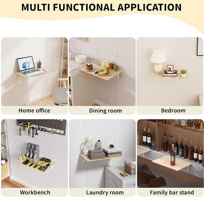 GOYLSER Laundry Room Wall Mounted Folding Table, Kitchen Restaurant Home Bar - Image 7