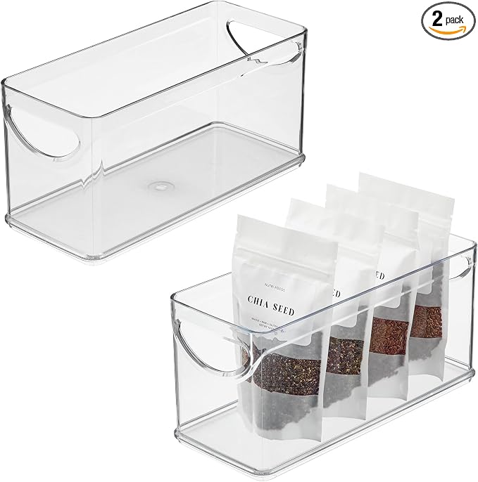 iDesign Narrow Pantry Bin, Made in USA by iDesign