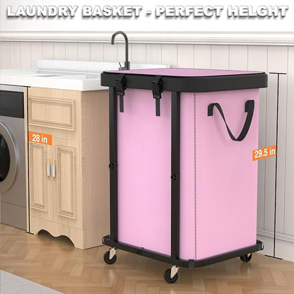 150L Large Fashion Laundry Basket - Image 4