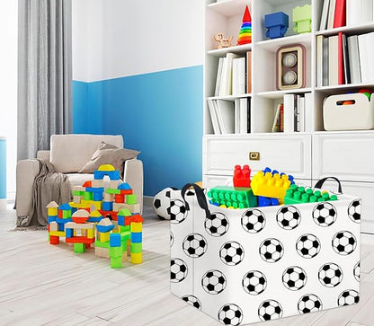 Rectangular Soccer Basket Kids Baby Storage Basket Cute Kids Toy Storage Bin - Image 3