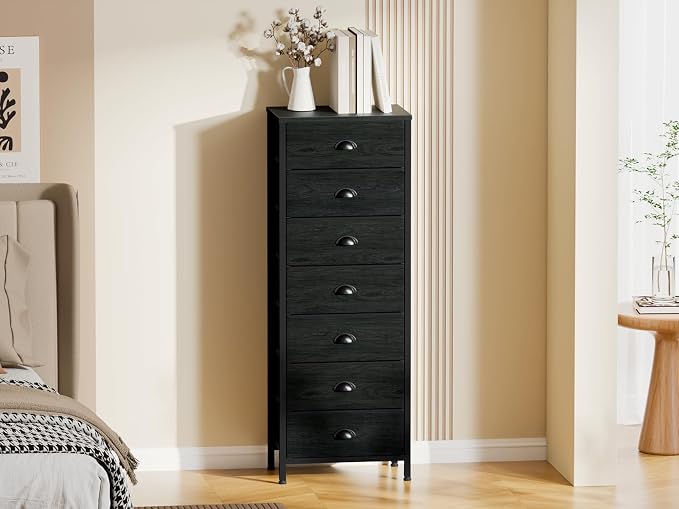 Furnulem Bedroom Dresser, Tall Chests of Drawers - Image 8
