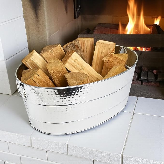BREKX 25-Quart Tub for Firewood Storage Rack Log Holder - Image 9