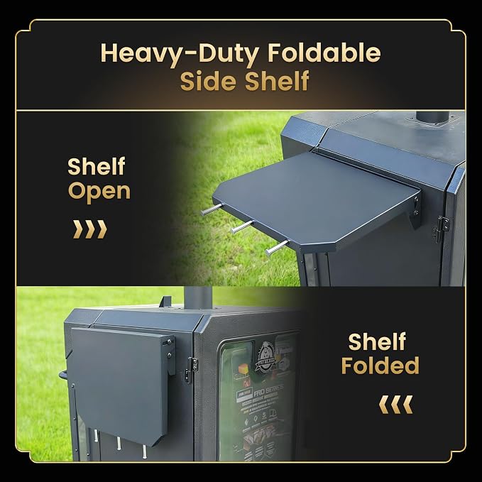 QuliMetal Foldable Side Shelf for Pit Boss 10739, 13.70" Grill Side Table - Image 5
