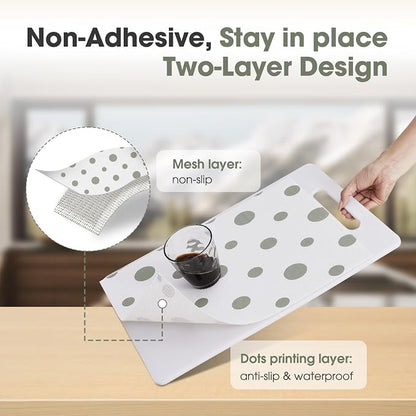 Drawer and Shelf Liner, Non-Slip Kitchen Cabinet Liners Non-Adhesive Thick - Image 2