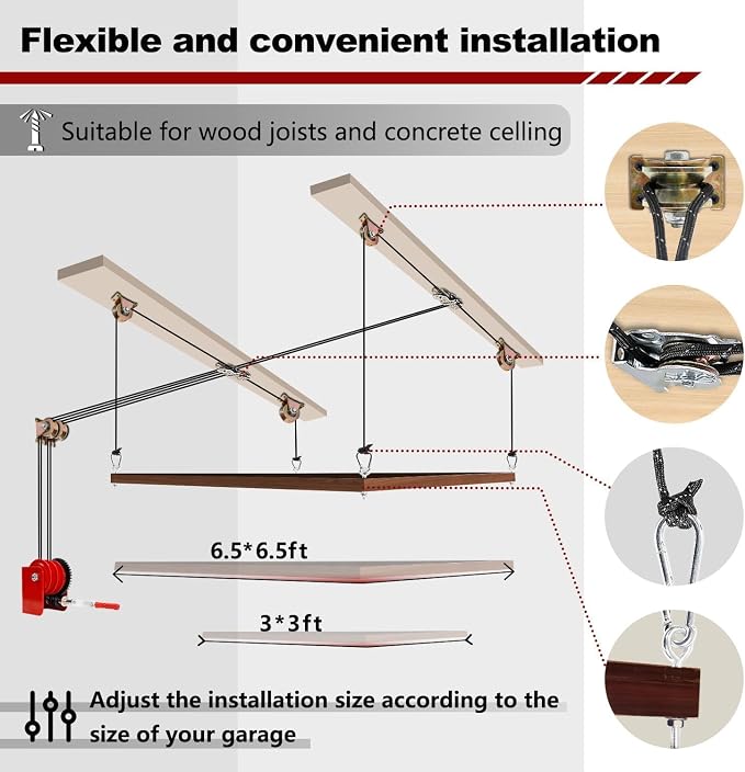 Overhead Garage Storage Lift - Image 3