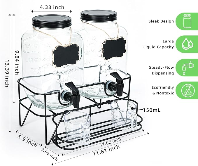 Roetell 2 Sets 1 Gallon Laundry Detergent Dispenser - Image 2
