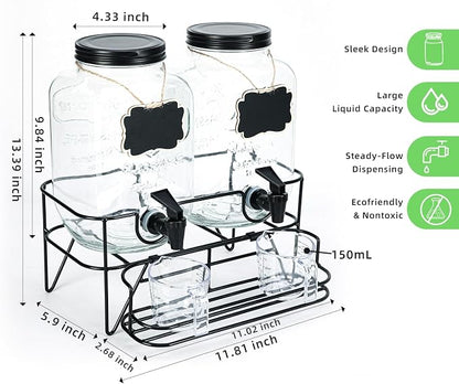 Roetell 2 Sets 1 Gallon Laundry Detergent Dispenser - Image 2