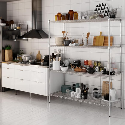 24" Deep x 60" Wide x 74" Height Wire Shelving Kit | 4-Tier | NSF Commercial - Image 7