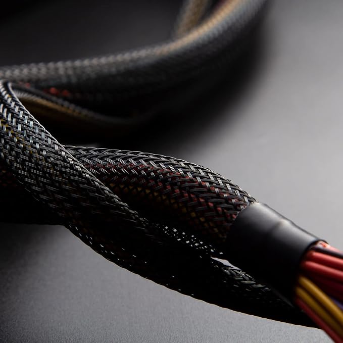 Xuniea 96ft Wire Loom Braided Cable Sleeve Covers Cord Management - Image 6