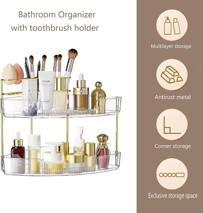 FELIZHOUSE 2-Tier Makeup Organizer - Image 5