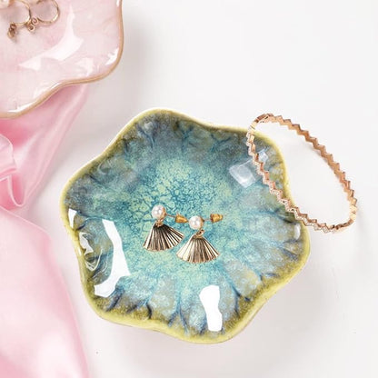Ceramic Jewelry Dish, Leaf Jewelry Tray Key Tray, Jewelry Holder, Small Ring - Image 8