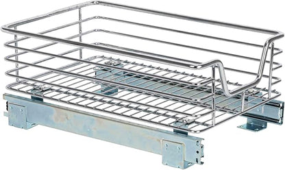 Household Essentials Chrome-Plated Steel Under-Cabinet Pull-Out Organizer - Image 7